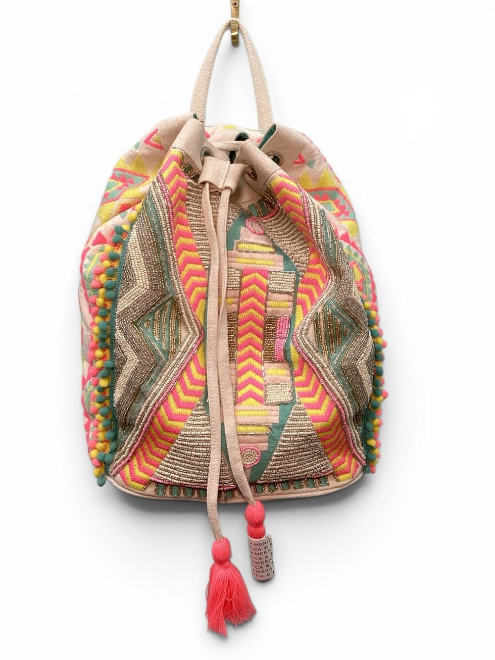 NWT America& Beyond Beeded Detail Backpack